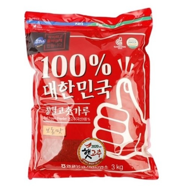 동강애,청결고추가루(보통맛)3kg