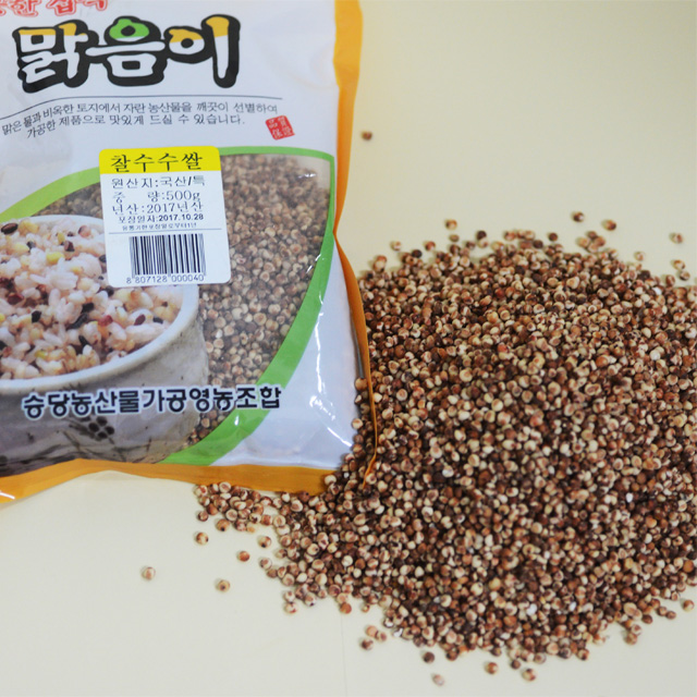 강원더몰,21년산 찰수수쌀(동강맑음이) 500g